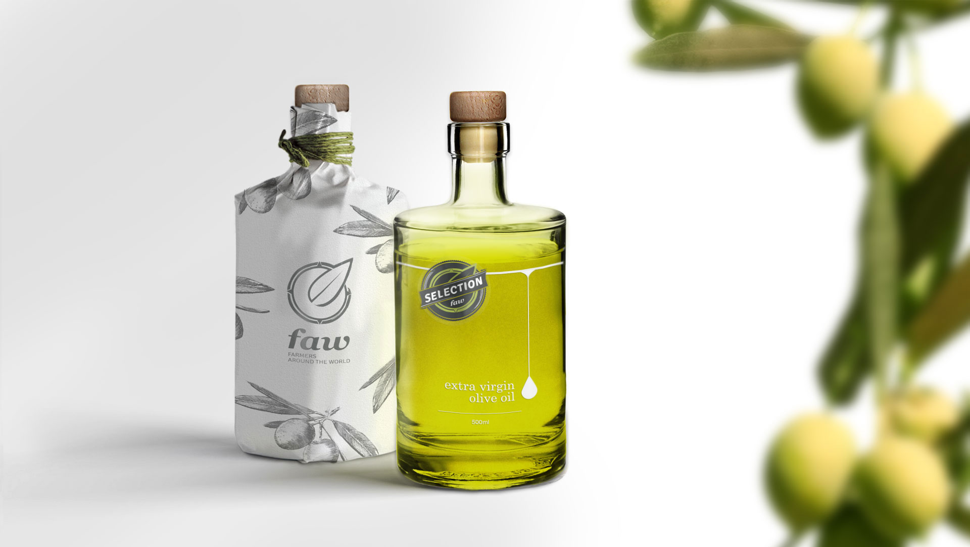 olive oil paper design