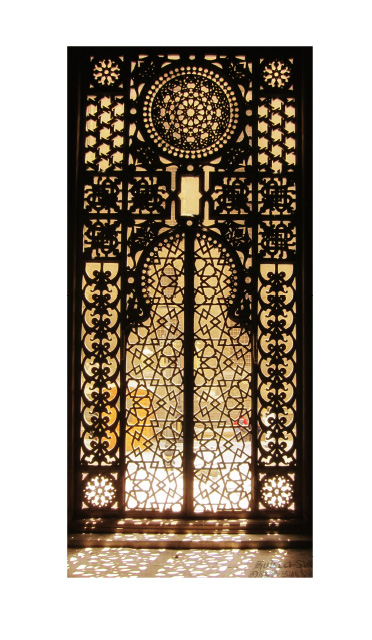 arabic geometry door